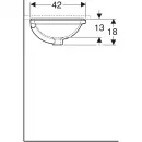 Раковина 49,5x42 см Geberit VariForm 500.748.01.2