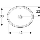 Раковина 49,5x42 см Geberit VariForm 500.748.01.2