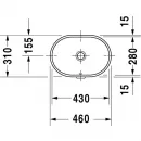 Раковина 46x31 см Duravit Foster 0336430000