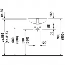Раковина 46x31 см Duravit Foster 0336430000