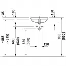 Раковина 40x40 см Duravit DuraStyle 0373370000