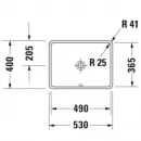 Раковина 53x40 см Duravit Starck 3 0305490000