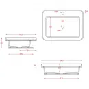 Раковина 60,5x45,5 см Artceram Fuori Scala TFL034 05 00 bi matt *1