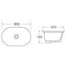 Раковина 60x40 см BelBagno BB1004