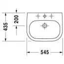 Раковина 54,5x43,5 см Duravit D-Code 0337540000