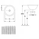 Раковина 39x39 см Villeroy & Boch Loop & Friends 61403901