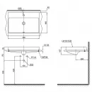 Раковина 70x46 см Toto MH LW1617C