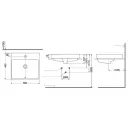 Раковина 50x46 см Toto MH LW1615CB#XW