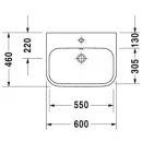 Раковина 60x46 см Duravit Happy D.2 2315600000