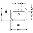 Раковина 60x46 см Duravit Happy D.2 0483600000