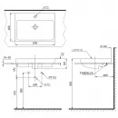 Раковина 60x46 см Toto MH L1616C