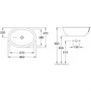 Раковина 66x47 см Villeroy & Boch Loop & Friends 615530R1