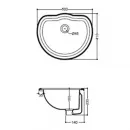 Раковина 50x41 см Kerasan Retro 103101bi*0