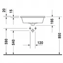 Раковина 56x46,5 см Duravit Starck 3 0302560000