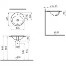Раковина 47,5 см Vitra S20 5467B003-0001