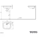 Раковина 53x45 см Toto Public LW763Y#XW