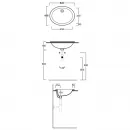 Раковина 54,5x42 см Simas Lavabi d'arredo Marine S50P bi