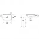 Раковина 60,5x41см Villeroy & Boch Loop & Friends 4A650001