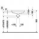 Раковина 55x46,5 см Duravit Vero 0315550000