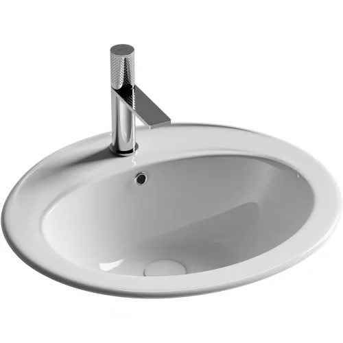 Раковина Ceramica Nova Sun CN6079 56,5x49,5 см, встраиваемая сверху, белый