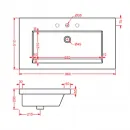 Раковина 96x51 см Artceram Washbasins Gap GPL004 01 00 bi*1