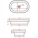 Раковина 58,3x36,3 см Artceram Fuori Scala TFL033 01 00