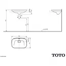 Раковина 59,6x39,7 см Toto Neorest LW3716HY#XW