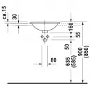 Раковина 45 см Duravit Architec 0318450000