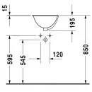 Раковина 33,5 см Duravit Architec Bali 0473340031