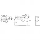 Раковина 60x34 см Roca Meridian 32724E000