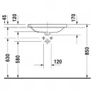 Раковина 61,5x49,5 см Duravit DuraStyle 0374620000