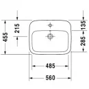 Раковина 56x45,5 см Duravit DuraStyle 0374560000