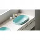 Раковина Salini S-Stone Greca 1803201MF 64,5x38,5 см, встраиваемая сверху, покраска по RAL матовый полностью
